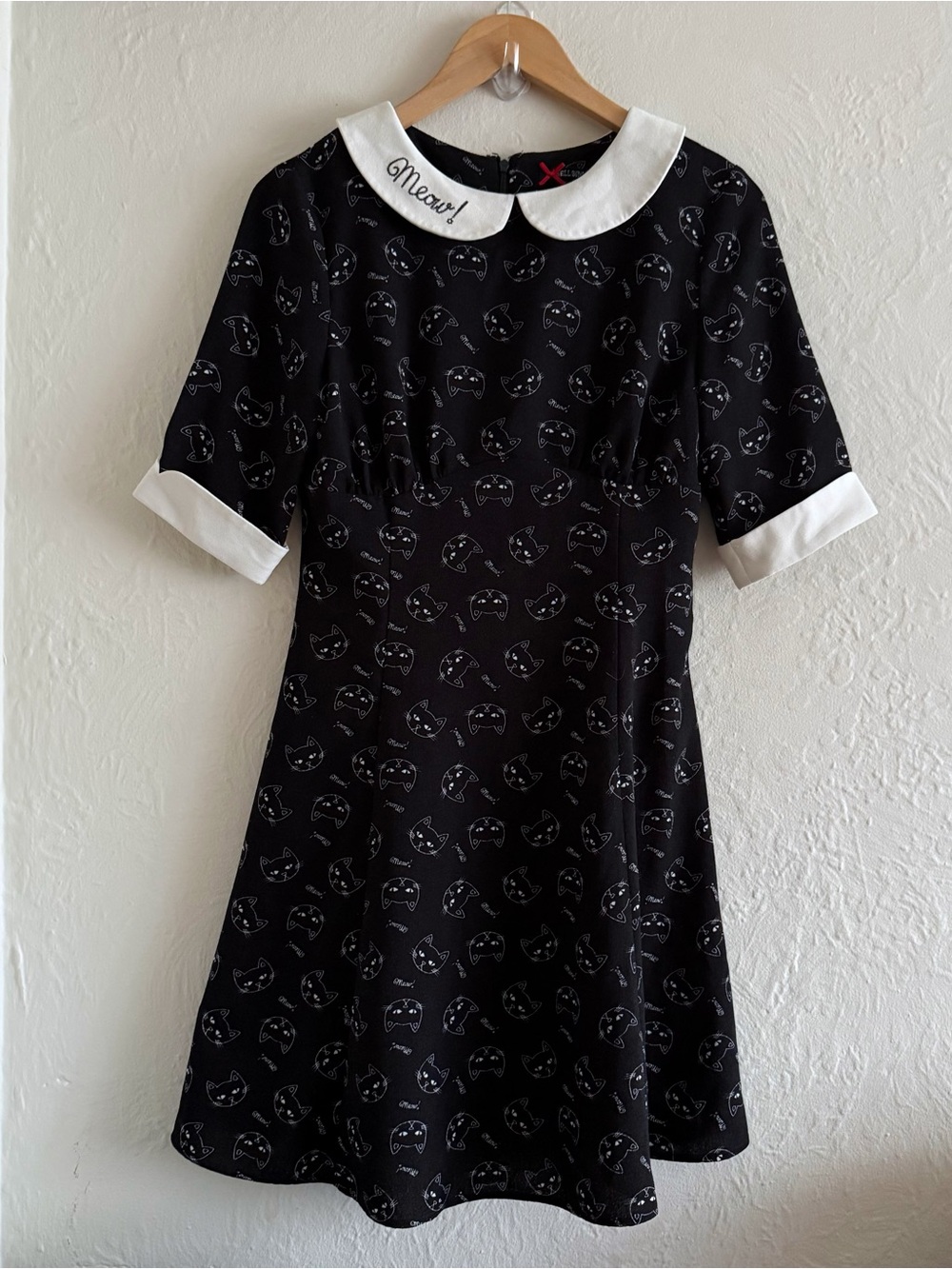 Hell Bunny Matou Cat Print Dress Size S